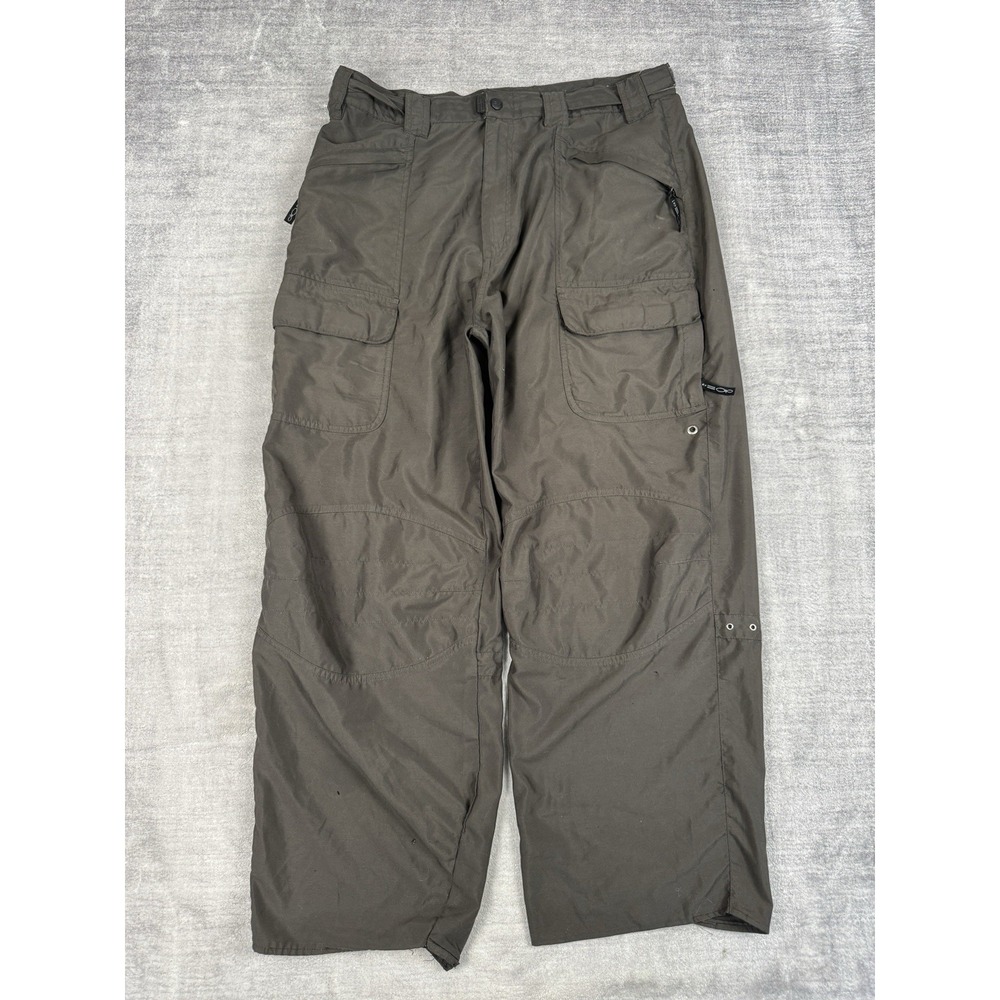 OP Ocean Pacific Pants Mens 36x28 Brown Cargo Vtg Y2K Skater Baggy Wide Leg